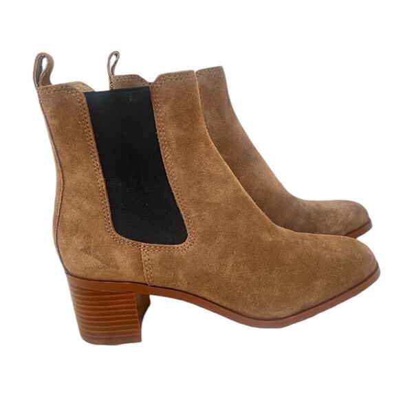 NWOT Steve Madden Rockwell Chelsea Booties in Cognac Suede – Sz 9 - Picture 5 of 9
